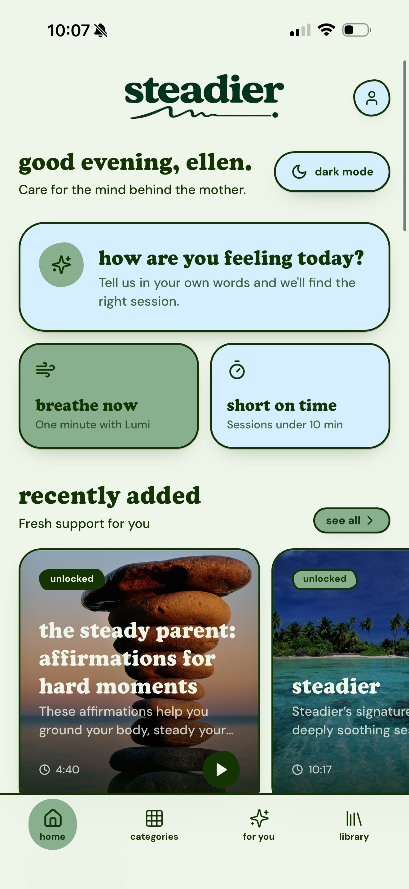 Steadier app